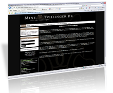 Mine Tvillinger | Kunden fik: Design, Webdesign, Programmering, SEO CMS (Søgemaskinevenligt CMS), XHTML og CSS Design CMS Moduler: Billedgallerier. Mine Tvillinger | Kunden fik: Design, Webdesign, Programmering, SEO CMS (Søgemaskinevenligt CMS), XHTML og CSS Design CMS Moduler: Billedgallerier.