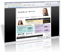 Øjeblik Optik | Kunden fik: XHTML og CSS design Øjeblik Optik | Kunden fik: XHTML og CSS design